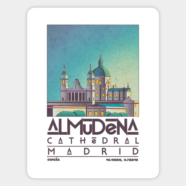 Almudena Cathedral, Madrid Magnet by JDP Designs